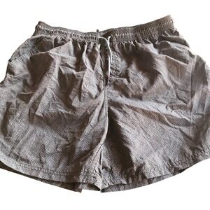 Katin Mens Swim Trunks Olive Green taupe Geometric Diamond Shorts Mesh Liner